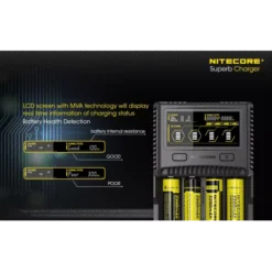 Nitecore SC4 Charger -Outdoor Gear Pro SC4 4