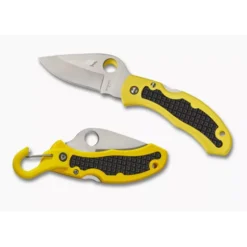 Spyderco Snap-It Salt - FRN/Kraton Handle & Plain Blade -Outdoor Gear Pro Snap It Salt C26PYL