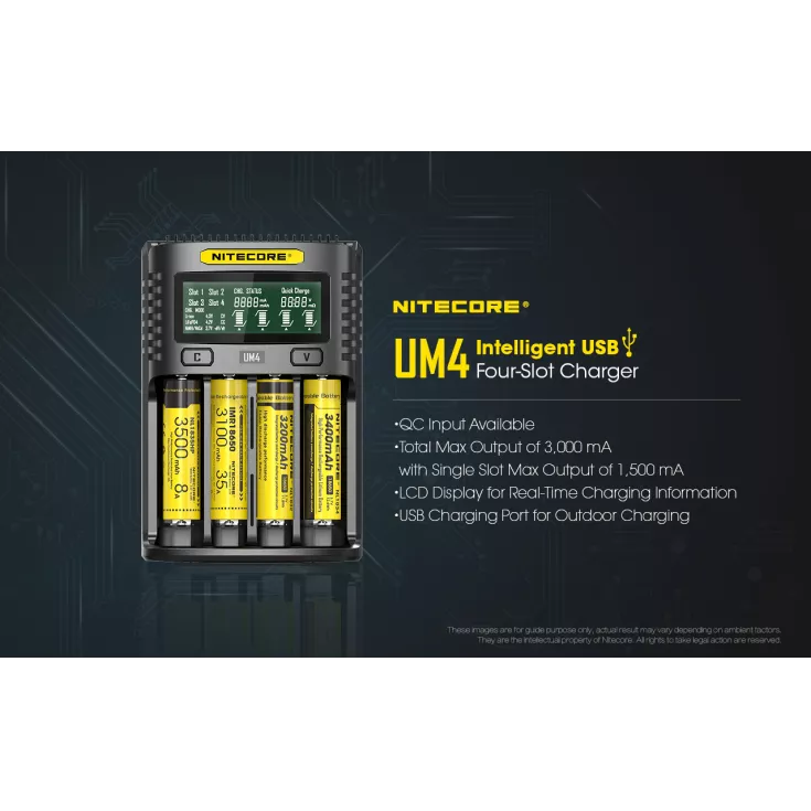 Nitecore UM4 Charger 2 Nitecore UM4 Charger - Image 2