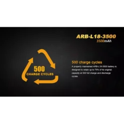 Fenix ARB-L18 18650 3500mAh Battery -Outdoor Gear Pro arb l18 3500 5