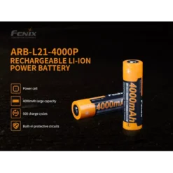 Fenix ARB-L21-4000P Battery For LR35R Torch -Outdoor Gear Pro fenix arb l21 4000p 1
