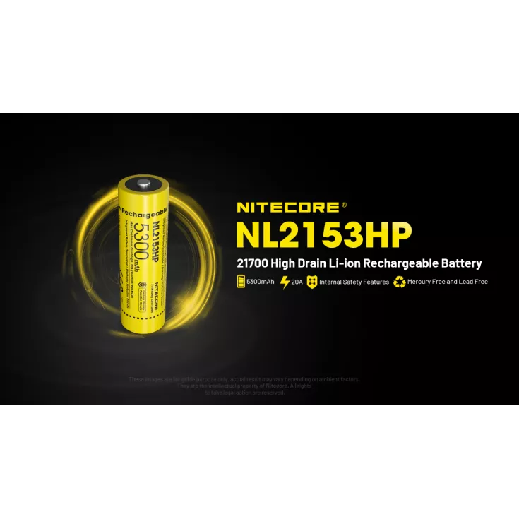 Nitecore 21700 NL2153HP Li-ion High Performance (5300mAh) Battery 9 Nitecore 21700 NL2153HP Li-ion High Performance (5300mAh) Battery - Image 9