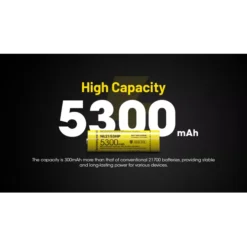 Nitecore 21700 NL2153HP Li-ion High Performance (5300mAh) Battery 17 Nitecore 21700 NL2153HP Li-ion High Performance (5300mAh) Battery -Outdoor Gear Pro nitecore nl2153hp 2