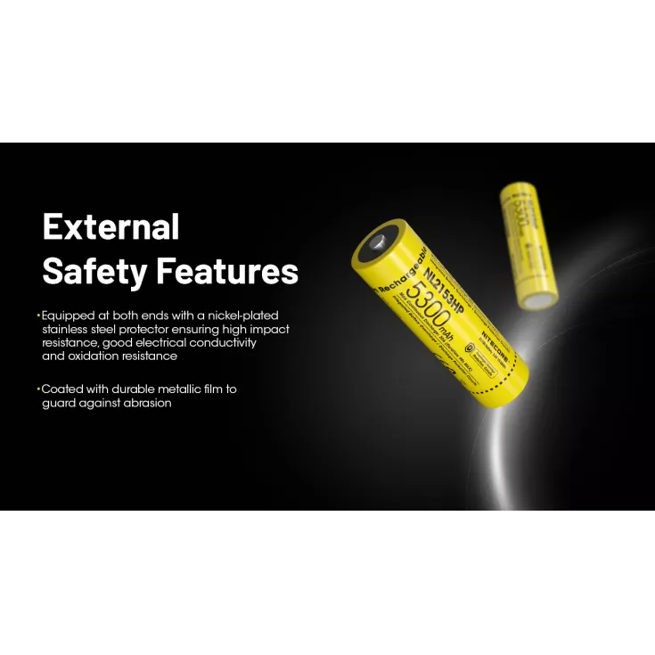 Nitecore 21700 NL2153HP Li-ion High Performance (5300mAh) Battery 5 Nitecore 21700 NL2153HP Li-ion High Performance (5300mAh) Battery - Image 5