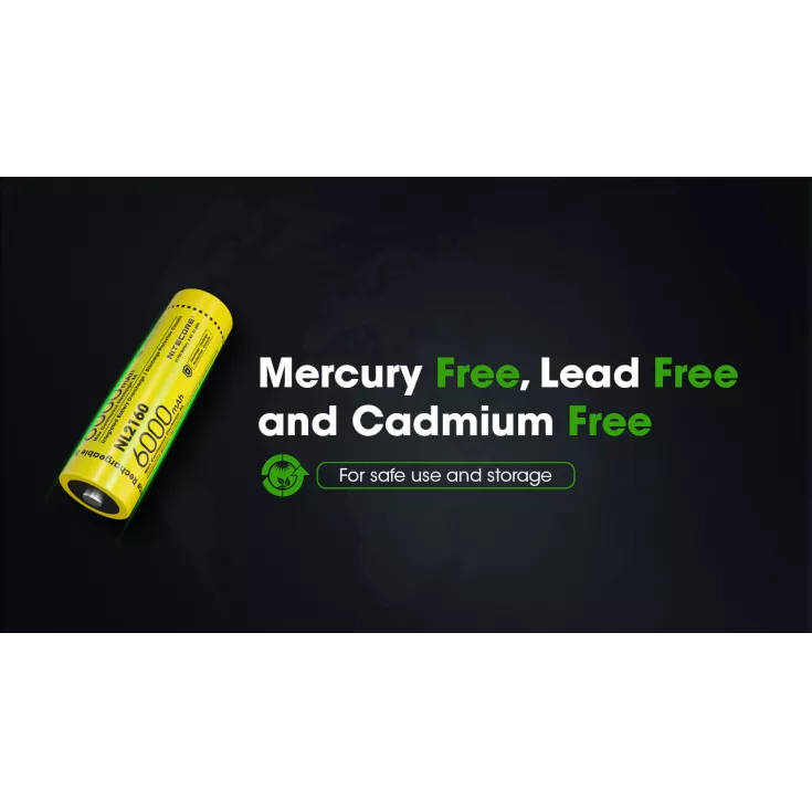 Nitecore 21700 NL2160 Li-ion Battery (6000mAh) 7 Nitecore 21700 NL2160 Li-ion Battery (6000mAh) - Image 7
