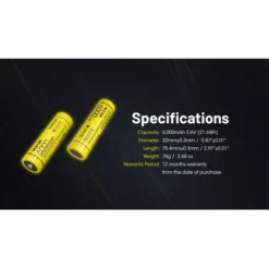 Nitecore 21700 NL2160 Li-ion Battery (6000mAh) 17 Nitecore 21700 NL2160 Li-ion Battery (6000mAh) -Outdoor Gear Pro nitecore nl2160 8