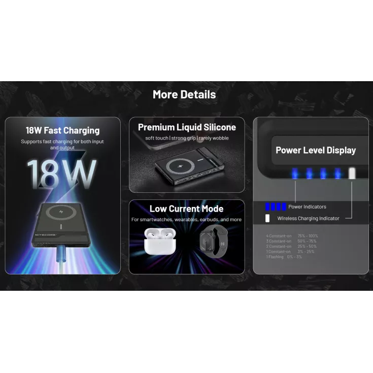 Nitecore NW5000 Wireless Power Bank 8 Nitecore NW5000 Wireless Power Bank - Image 8