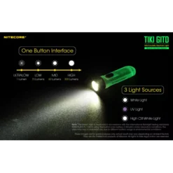 Nitecore TIKI GITD -Outdoor Gear Pro nitecore tiki gitd green 8