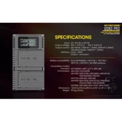 Nitecore USN3 Pro Sony Camera Charger -Outdoor Gear Pro nitecore usn3 pro 11