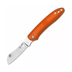 Spyderco Roadie - Orange FRN Handle, Satin Sheepsfoot Plain Edge