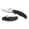 Spyderco UK Penknife - Black FRN Handle, Satin Drop Point Plain Edge